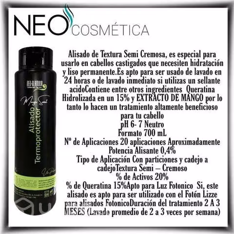 Alisados Keratina 100  profesional