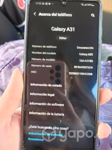 Samsung a31 de 128 gb