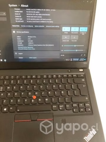 Notebook ThinkPad T490s 4G