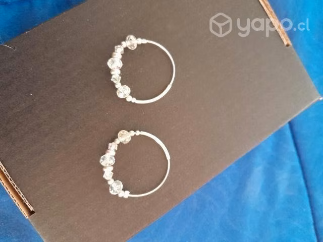 Hermoso aros plata 925