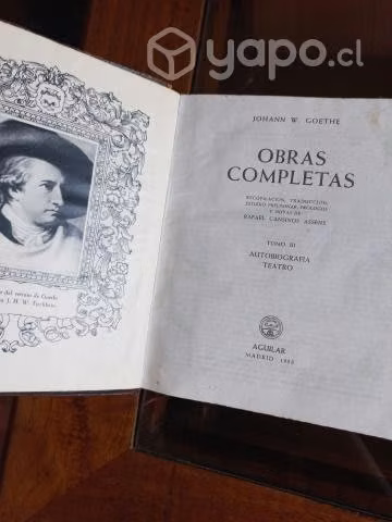 Obras Completas. Vol 1 Y 3 - Goethe. Ed. Aguilar