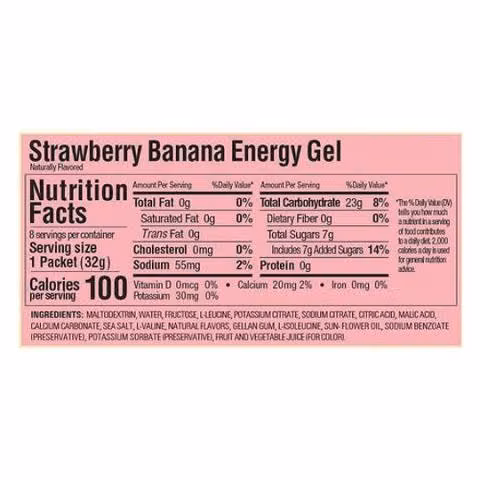 Gu Energy Gel Strawberry Banana Geles Caja 24 Unid