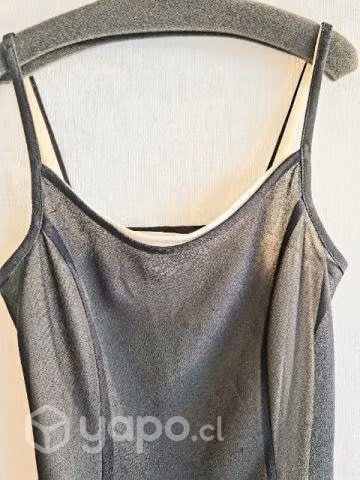 Vestido doble tela, corto. Impecable. M - Imagen 2