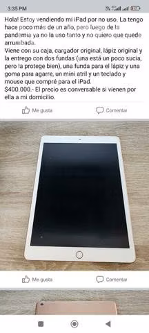 IPad con accesorios