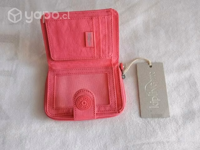 Billetera mediana rectangular kipling rosada - Imagen 3