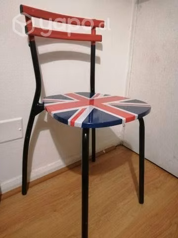 Sillas con diseño de bandera de Inglaterra