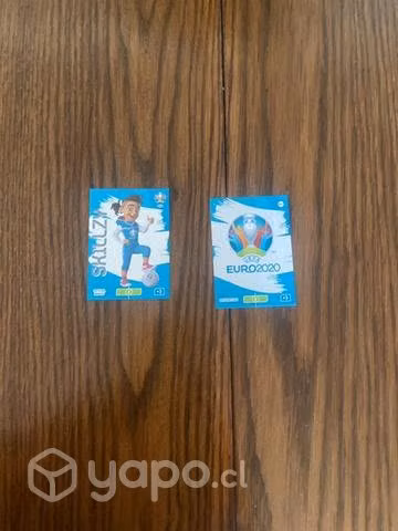 Cartas de la mascota y el logo oficial de euro2020