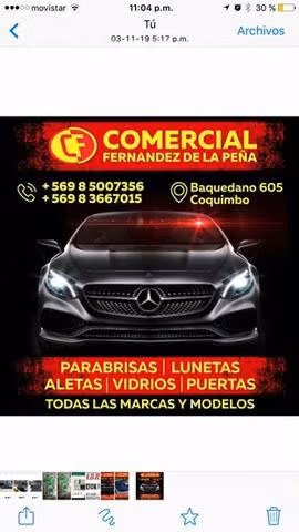 Parabrisas todas las marcas y modelos