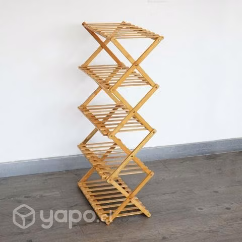 Organizador de zapato plegable de bambú 5 Niveles