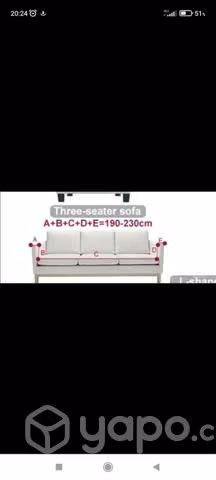 Funda sillón tres cuerpos - Imagen 2