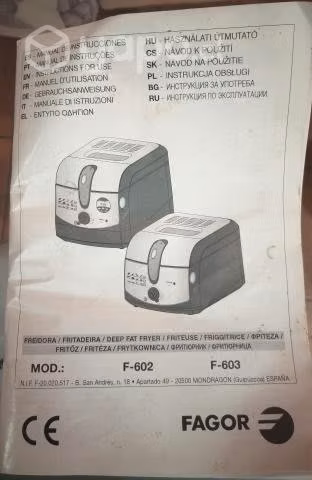 Freidora Eléctrica FAGOR OLIVA F-603 con poco uso