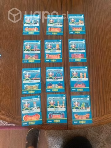 Pack de cartas de las sedes de la euro 2020