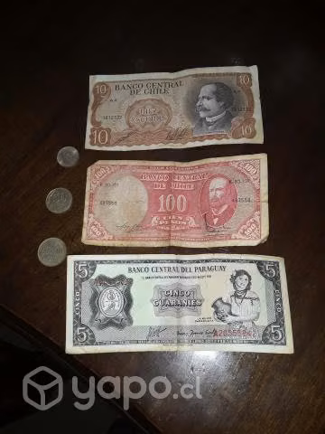 Billetes y monedas antiguas de colección