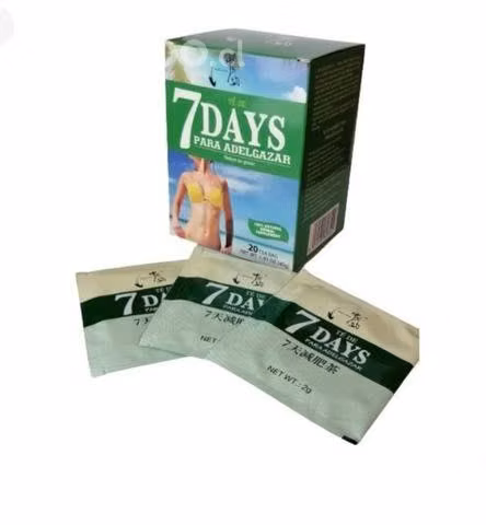Té 7 Días Para Adelgazar Pack 8 Cajas De 20 Bolsas