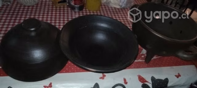 Parrilla para asado en greda