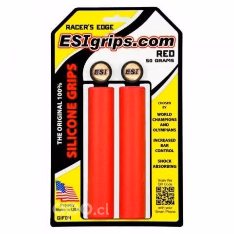 Puños esi grips racers edge naranja, negro, rojo