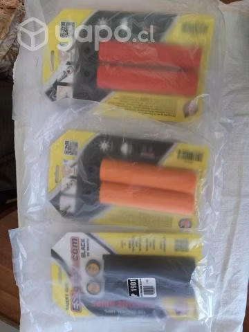 Puños esi grips racers edge naranja, negro, rojo