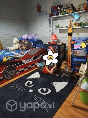Cama nido niño auto 1 plaza