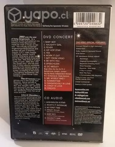 Beyonce Dvd Live At Wembley 2004 Dvd - Imagen 3