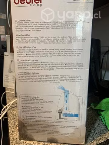 Humidificador de aire marca beurer