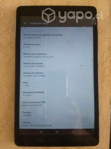 Tablet Lenovo 8 pulgadas