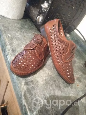 Zapatos de petate cocidos a mano suela