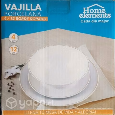 Vajilla de porcelana