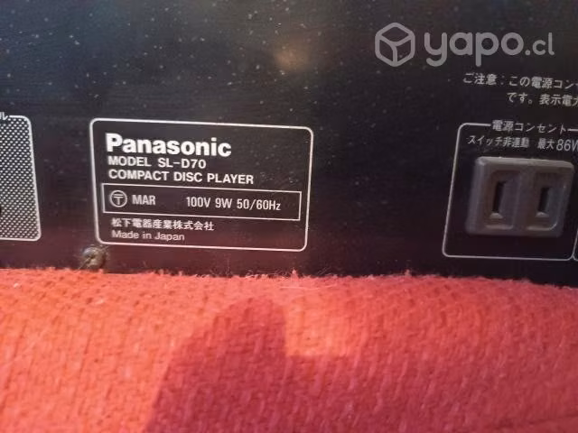 Lector de cd panasonic