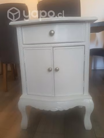 Velador único blanco