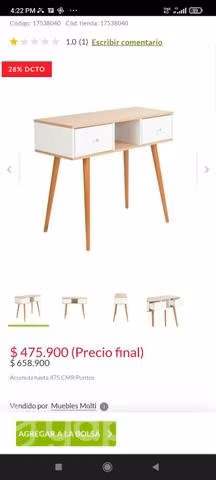 Mesa de arrimo - Imagen 2