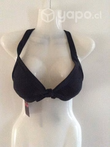 Nuevo Sosten Traje de baño Negro Con Copas interi - Imagen 6
