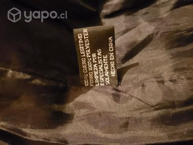 Chaqueta de cuero legítimo mujer
