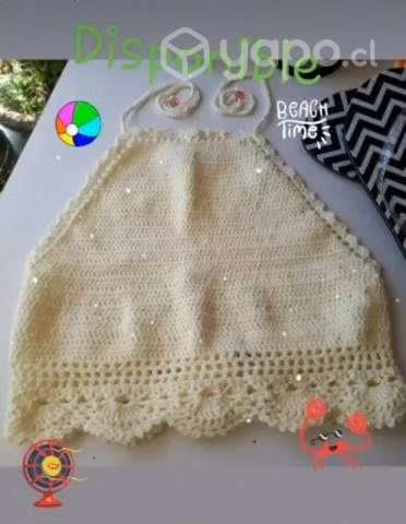 Crop top vainilla