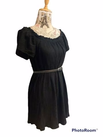 Vestido corto negro Primark" - Imagen 2