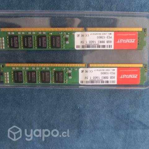Memoria DDR3 1600 8 GB