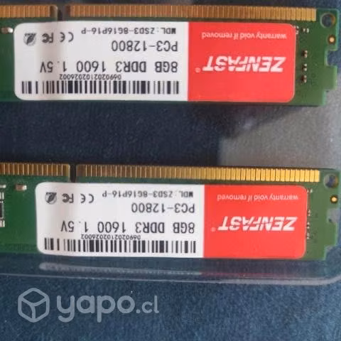 Memoria DDR3 1600 8 GB - Imagen 2