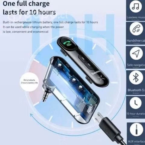 Receptor Bluetooth Auto 3.5mm Manos Libres Aux Car