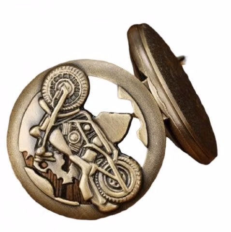 Reloj De Bolsillo Retro Mr Bike Metalico Am16