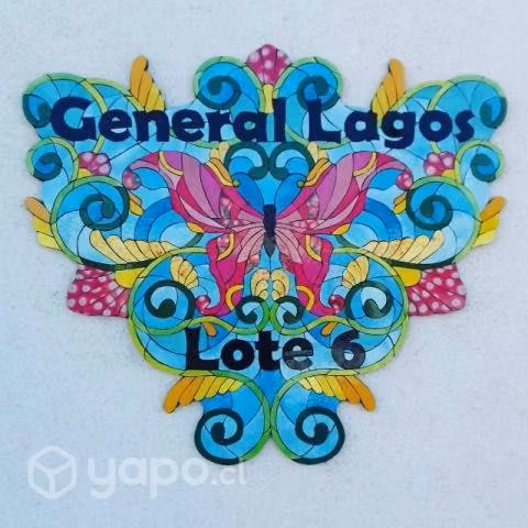 Letreros en mosaicos