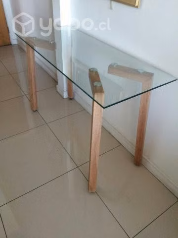 Mesa comedor de vidrio 4 sillas