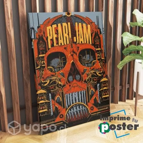 CUADRO DE PEARL JAM 40x55cm tela canvas