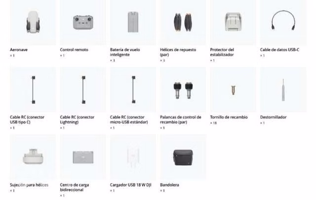 Dron jdi mini 2 fly combo + accesorios