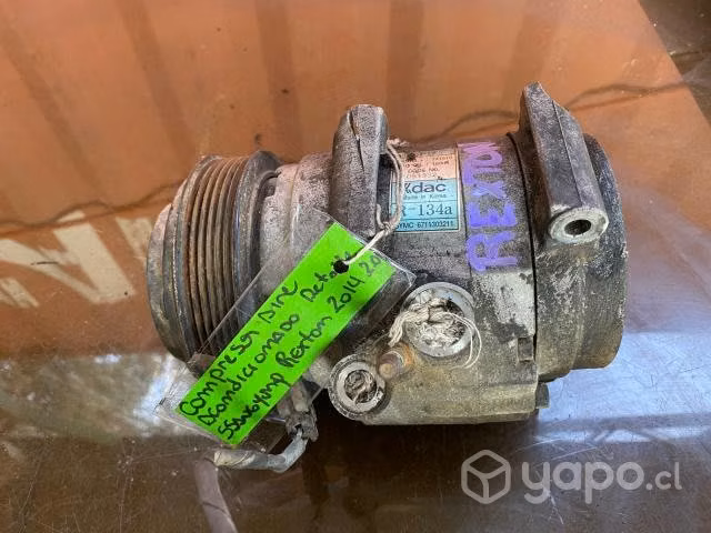 Compresor aire acondicionado detalle Rexton 2.0