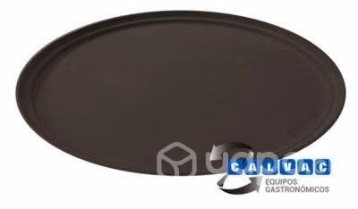 Bandeja Antideslizante Ovalada Marrón 73 x 60cm