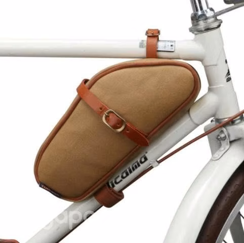 Bolso vintage para marco bicicleta