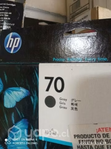 Tinta HP 70 gris original de 130ml