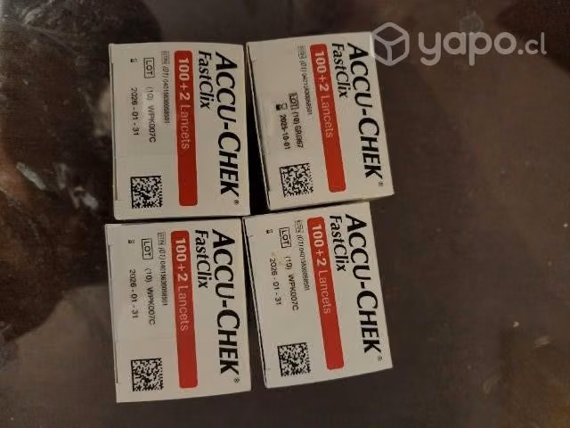Lancetas accu check fastclix 100 unidades nuevas