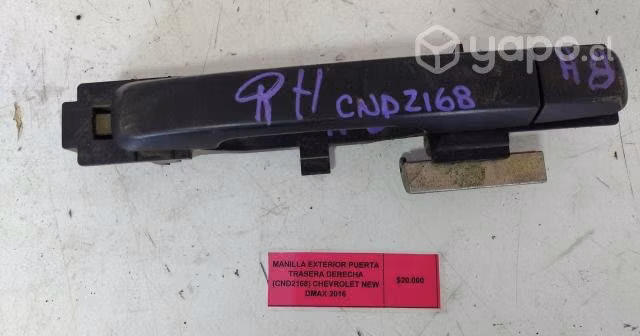 Manilla Exterior Pta Tras Der Chv Nw Dmax 2016