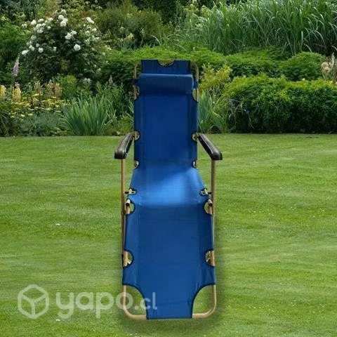 Silla reclinable para exterior novahus azul