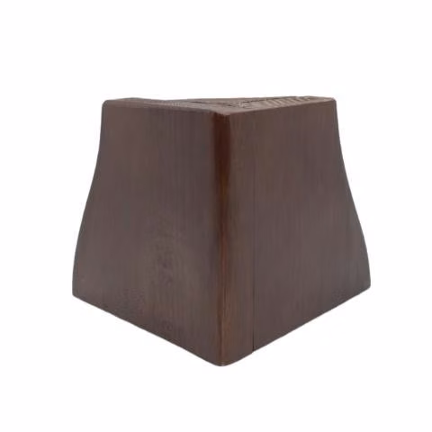 Set 2 Patas Cama Sillón Tipo Europeo 11 CM Caoba